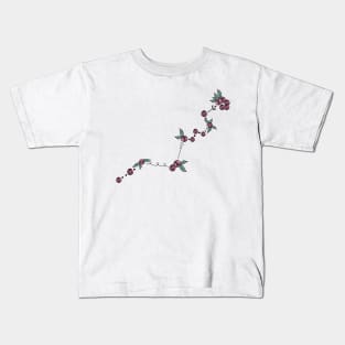 Hydra Constellation Roses and Hearts Doodle Kids T-Shirt